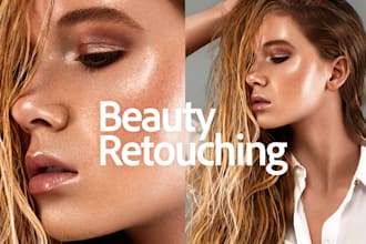 do photoshop editing and high end retouch