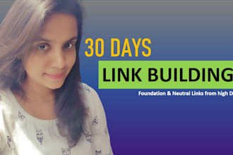 30 days SEO backlink building jaya links pack