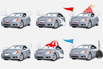 create cheerful and playful mascot for your brand