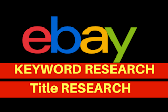 do ebay keyword research