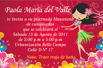 design your invitation for any event