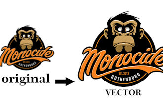 convert logo to vector and trace vector , vector graphics