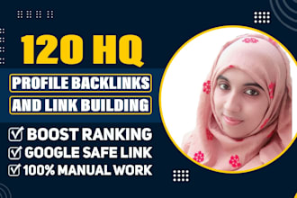 build 120 HQ profile backlinks