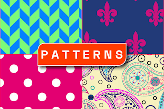 design geometric, abstract, patterns for fabric and textile