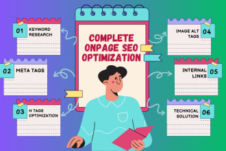 do complete on page seo optimization and improve google ranking
