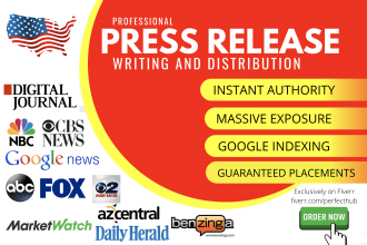 write press release and do press release distribution