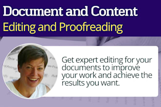 copy edit and proofread your content