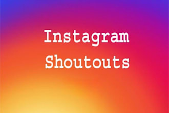 give you shoutout on my 700k follower instagram account