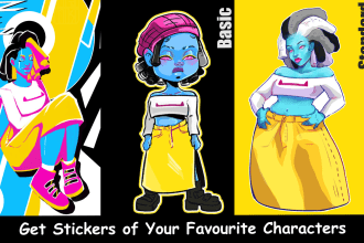 design custom cartoon stickers