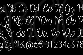 create and design your own custom font
