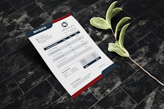 create invoice design within 24 hours