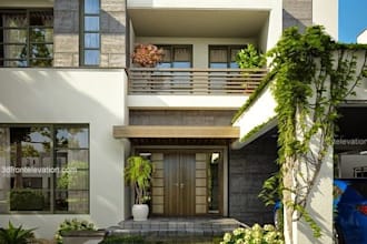 design and give high quality exterior rendering