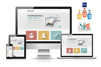 design responsive web page using HTML5 or bootstrap
