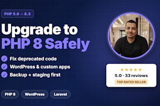 upgrade php to version 8 and fix wordpress or php compatibility errors