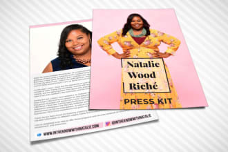 design clickable media kit, press kit, epk, one sheet, pitch deck, flyer