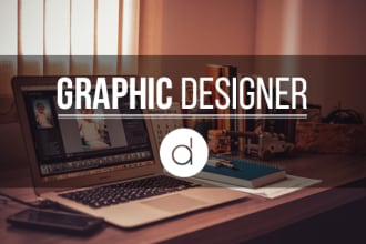 be your graphic designer with illustrator photoshop