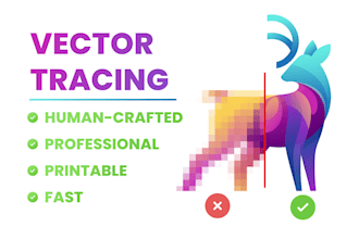 do professional vector tracing and vectorize your logo