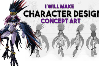 make your character design or concept art