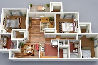 render floor plans and master plans by using photoshop