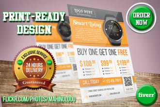 design any flyer, leaflet, brochure or poster within 3 hours