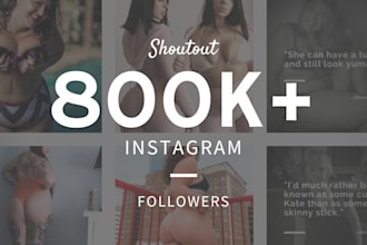 give a shoutout on my 800k plus size girls instagram page