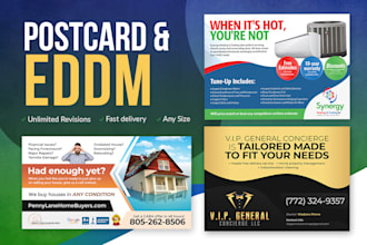 design sales driven direct mail eddm, postcard, mailer, and flyer