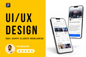 design amazing ui ux for mobile and web app user interface