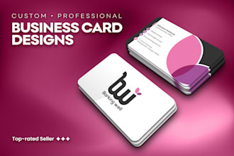 create a professional custom business card design