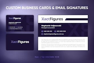 design custom business cards and email signatures tailored to your brand