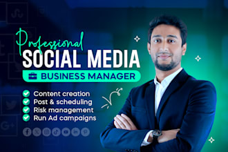 be your professional social media business manager