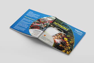 design corporate professional brochure and flyer