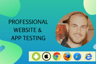 provide QA website testing and app testing