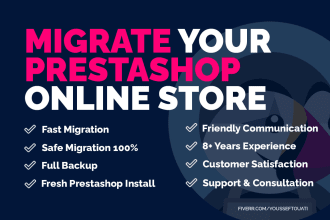 upgrade and migrate your prestashop store to latest version