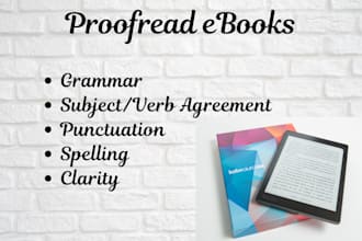 proofread and edit your ebook