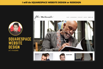 create website with squarespace, portfolio website, online store