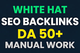 build white hat manual SEO backlinks for google ranking
