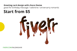 design greeting card in chocolate box theme