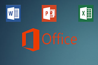 do ms word, excel and power point tasks for you