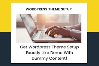 setup premium wordpress theme as demo
