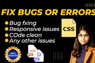 fix html css bootstrap and responsive bug fixing