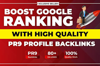 build premium PR safe SEO backlinks to boost your google rankings