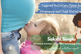tailored nutrition plans for pregnancy and child nutrition