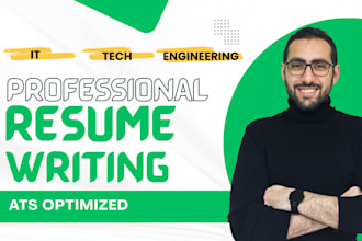 write a professional resume for engineering, IT, and tech jobs