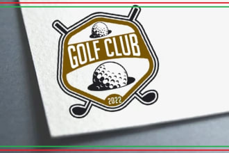 make an amazing eye catching golf logo design