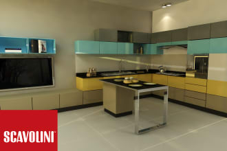 design kitchen it for you modern,classic on 3d max