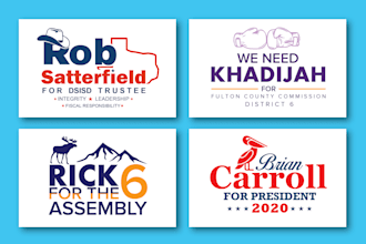 make eye catchy political logo with unlimited revision