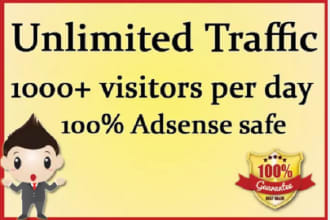 promotion 1300 unique daily us visitors for 3 months