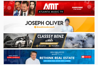 create a pro banner or channel art for your youtube channel