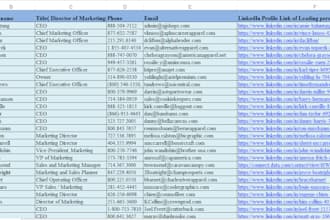 build up a business database