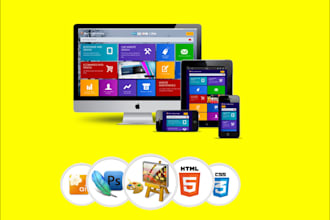 design a website with html css and bootstrap